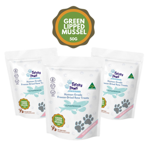 FP Freeze-Dried Raw Green Lipped Mussels Treats Bulk Buy 150g (50g x 3)