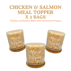 Freeze-Dried Chicken & Salmon Meal Topper w/Colostrum & Yogurt (80g) x 3 bags (bulk buy 240g)